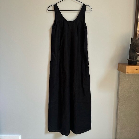 notPERFECTLINEN Dresses & Skirts - Not Perfect Linen Sardinia Long Black Linen Dress